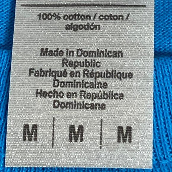 "I Was Born Along The River..." NOS Adult M Blue T-Shirt - Picture 5 of 6